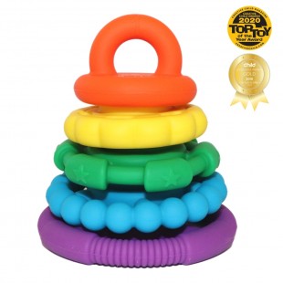 Jellystone彩虹叠叠乐 硅胶咬咬胶玩具 0岁以上 - Rainbow Bright